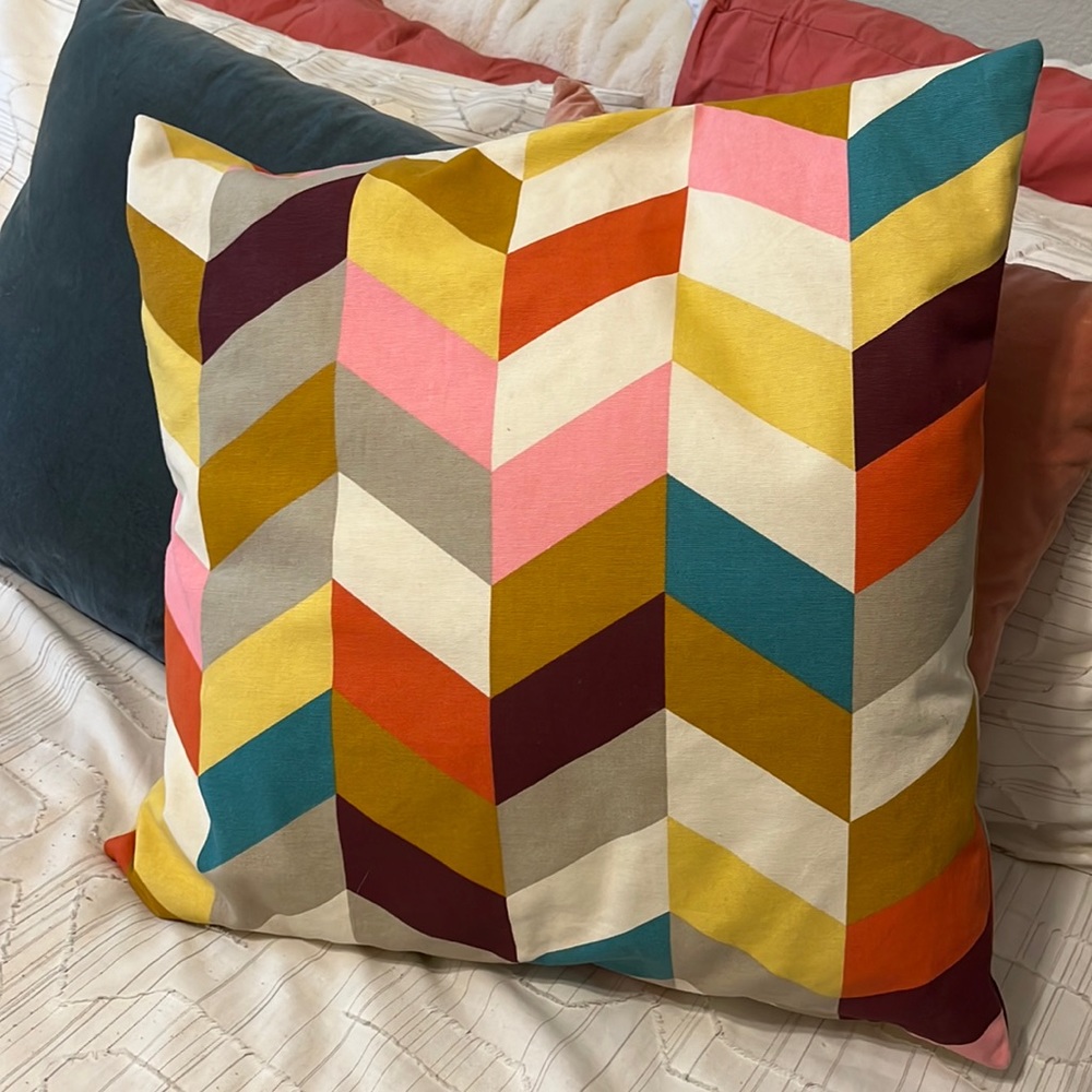 Multicolored Pattern Throw Pillow